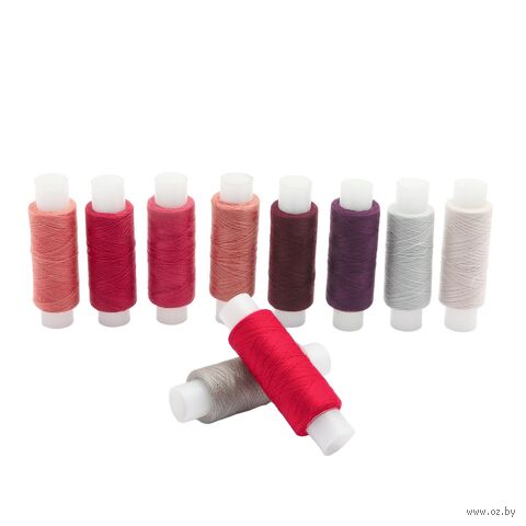Набор швейных ниток 50/2 "Ассорти №50" (200 м; 10 шт.) — фото, картинка