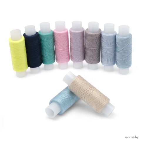 Набор швейных ниток 50/2 "Ассорти №66" (200 м; 10 шт.) — фото, картинка