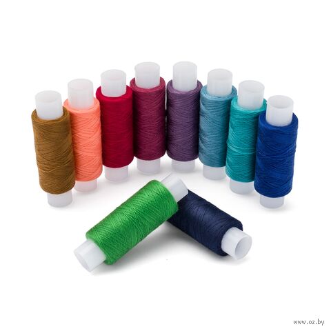 Набор швейных ниток 50/2 "Ассорти №92" (200 м; 10 шт.) — фото, картинка