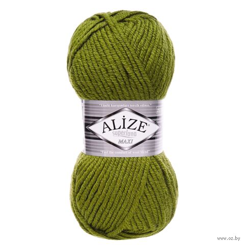 Пряжа "Superlana Maxi №620" (100 г; 100 м; оливковый) — фото, картинка