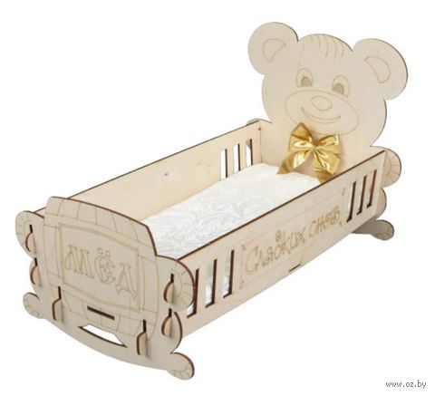 Кроватка-качалка для кукол "Honey Bear" — фото, картинка