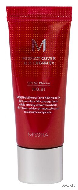 BB-крем "M Perfect Cover EX" SPF 42 тон: 21, light beige — фото, картинка