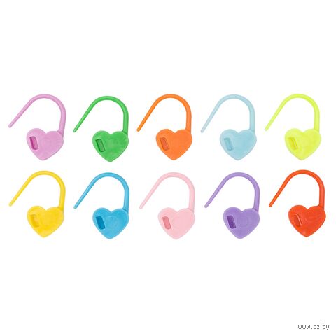 Маркировщик петель "Сердечки" (100 шт.; мультиколор) — фото, картинка