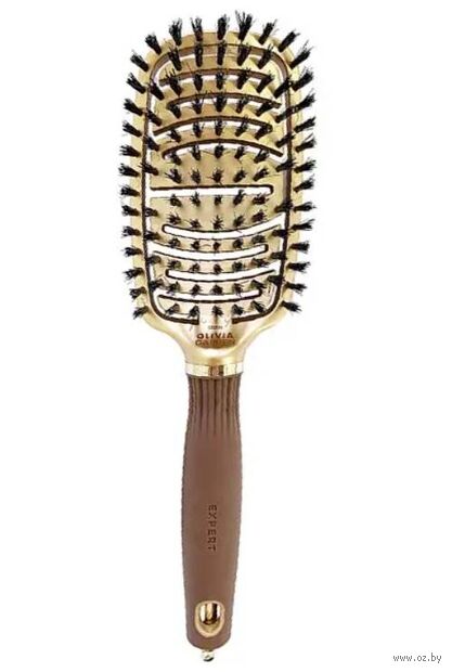 Расческа для волос "Expert Care Flex Boar Bristles Gold Brown" — фото, картинка