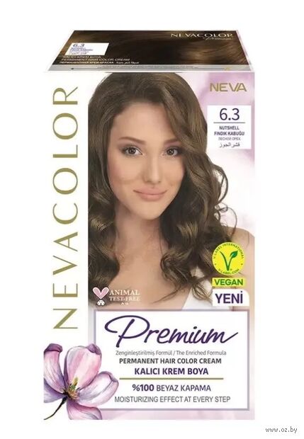 Крем-краска для волос "Nevacolor Prеmium" тон: 6.3, лесной орех — фото, картинка