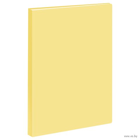 Папка с файлами "Стамм" (А4; 20 вкладышей; 14 мм; жёлтый) — фото, картинка