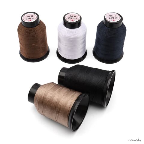 Набор швейных ниток 86Л "Ассорти №1" (250 м; 5 шт.) — фото, картинка
