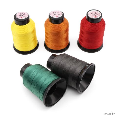 Набор швейных ниток 86Л "Ассорти №3" (250 м; 5 шт.) — фото, картинка