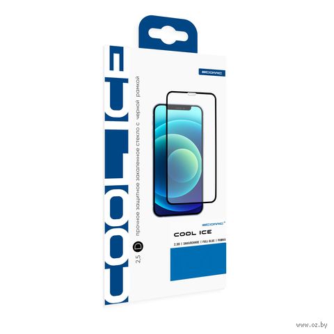 Защитное стекло Atomic Cool Ice 2.5D для Samsung Galaxy A72/A71/M52/A73 (чёрный) — фото, картинка