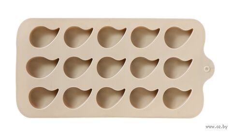 Форма для льда и шоколада "Капля" (210х105х13 мм; серый) — фото, картинка