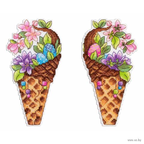 Набор для вышивания на пластиковой канве "Вкус весны" (90х170 мм) — фото, картинка