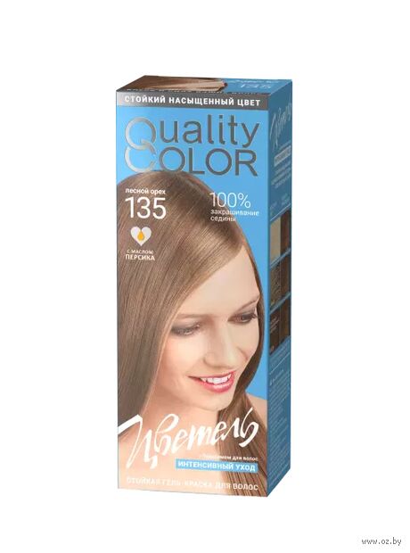 Гель-краска для волос "Цветель" тон: 135, лесной орех — фото, картинка