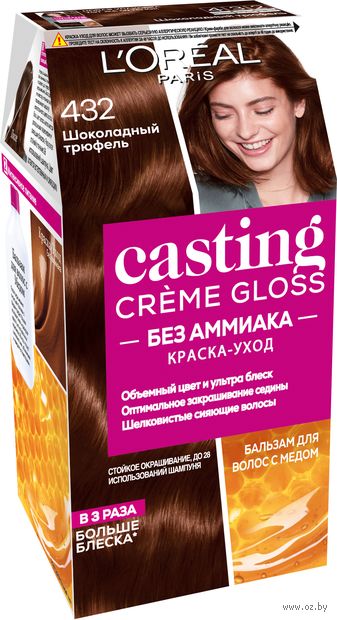 Краска-уход для волос "Casting Creme Gloss" тон: 432, шоколадный трюфель — фото, картинка