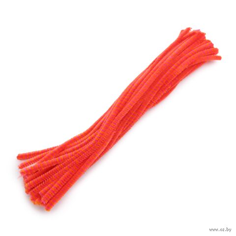 Проволока синельная для творчества "Двухцветная" (300 мм; 30 шт.; красно-золотой) — фото, картинка