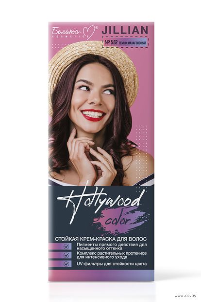 Крем-краска для волос "Hollywood color" тон: 5.62, темно-махагоновый — фото, картинка