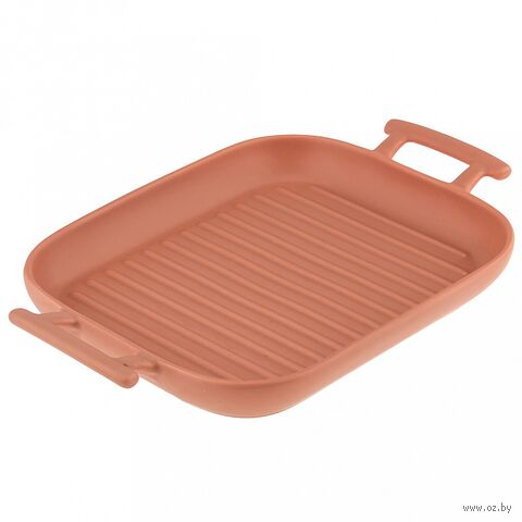 Форма для запекания керамическая "Модерн" (215х180х30 мм; терракотовый) — фото, картинка