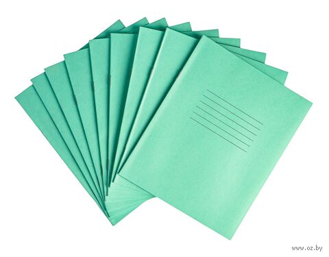 Тетрадь в линейку (комплект из 10 штук; 12 листов) — фото, картинка