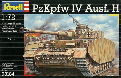 Сборная модель "Немецкий танк PzKpfw IV Ausf. H" (масштаб: 1/72) — фото, картинка