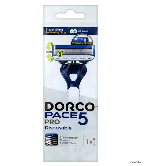 Станок для бритья одноразовый "Dorco Pace 5 PRO" — фото, картинка