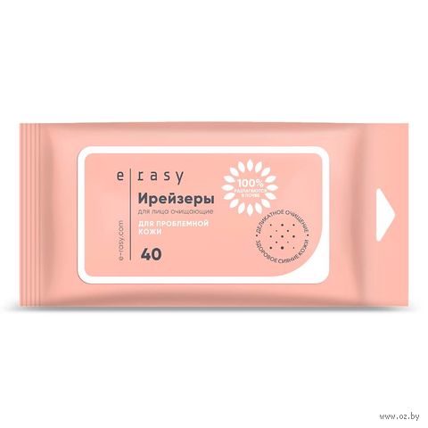 Влажные салфетки "Для лица. Для проблемной кожи" (40 шт.) — фото, картинка