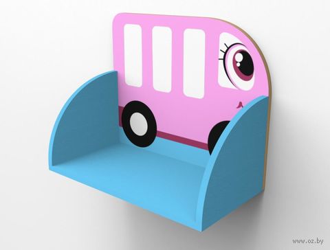 Полка навесная детская "Автобусик" — фото, картинка