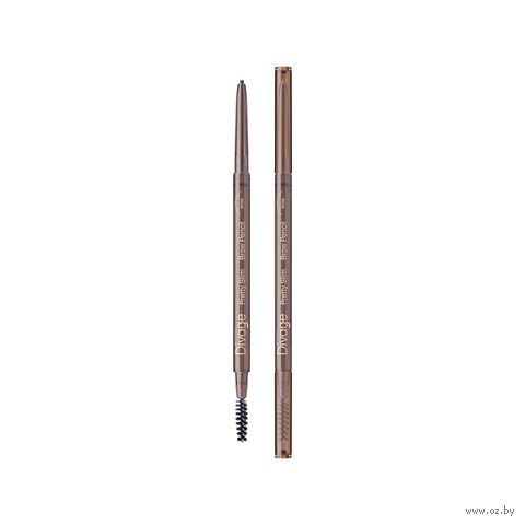 Карандаш для бровей "Pretty Slim" тон: теплый коричневый — фото, картинка