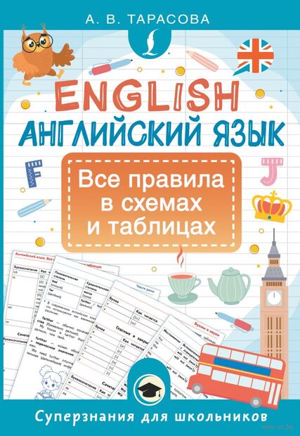 Английский язык. Все правила в схемах и таблицах — фото, картинка