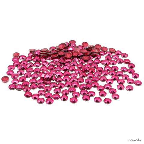 Стразы термоклеевые для рукоделия (2 мм; 150 шт.; малиновый) — фото, картинка