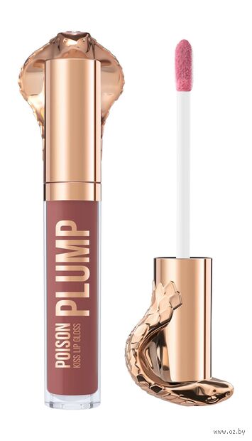 Блеск-плампер для губ "Gloss Poison Kiss" тон: 05, красно-коричневый — фото, картинка