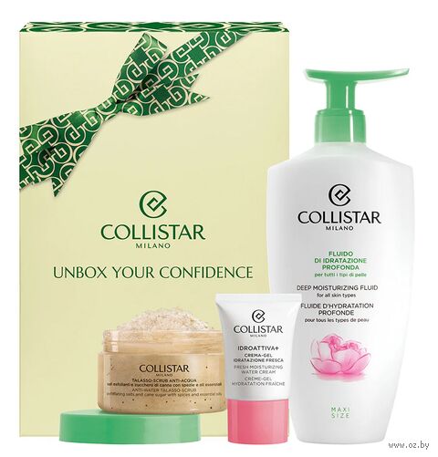 Подарочный набор "Perfect Body Set" (скраб, флюид для тела, крем для лица) — фото, картинка