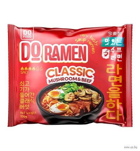 Лапша быстрого приготовления "Ramen Classic with Mushroom" (106 г) — фото, картинка