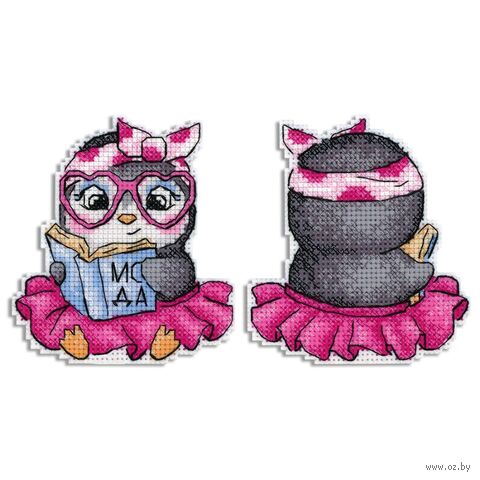 Набор для вышивания на пластиковой канве "Модница" (90х100 мм) — фото, картинка