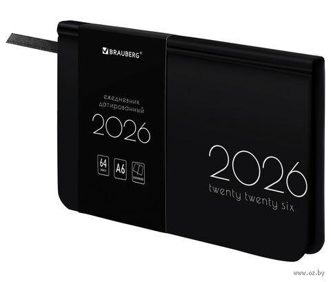 Еженедельник датированный на 2026 год "Vista. Black coal" (А6) Еженедельник датированный на 2026 год "Vista. Black coal" (А6) — фото, картинка