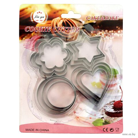 Набор форм для печенья "Микс" (12 шт.) — фото, картинка