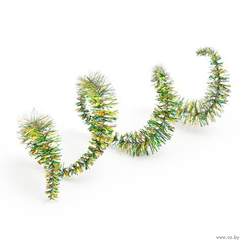 Проволока синельная для творчества "Цветок" (300 мм; 15 шт.; зелено-желтый) — фото, картинка