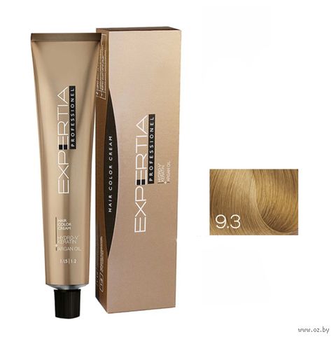 Крем-краска для волос "Expertia" тон: 9.3, очень светло-золотистый блондин — фото, картинка