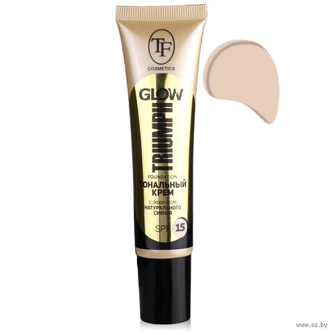 Тональный крем для лица "Glow Foundation" SPF 15 тон: 204, натуральный — фото, картинка