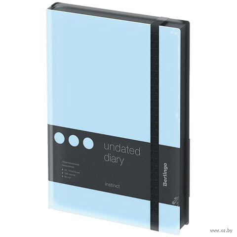Ежедневник недатированный "Instinct" (А5; аквамарин) Ежедневник недатированный "Instinct" (А5; аквамарин) — фото, картинка