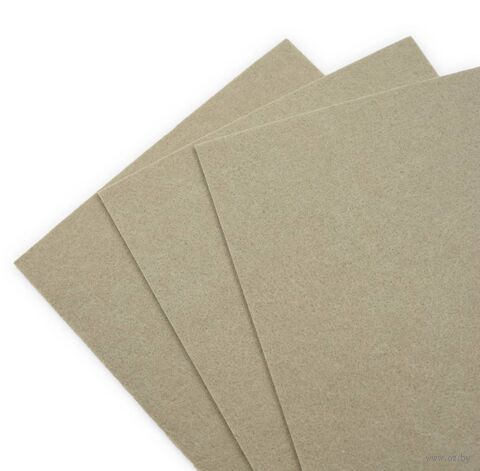 Фетр листовой жесткий "Astra&Craft" (20х30 см; серый; 3 листа) — фото, картинка