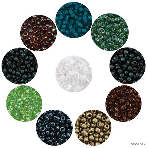 Набор бисера "Ассорти №5" (10 цветов) — фото, картинка