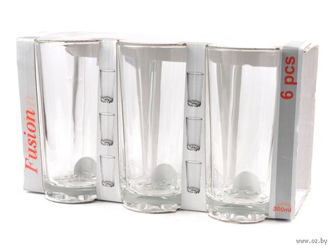 Набор стаканов "Глория" (6 шт.; 300 мл) — фото, картинка