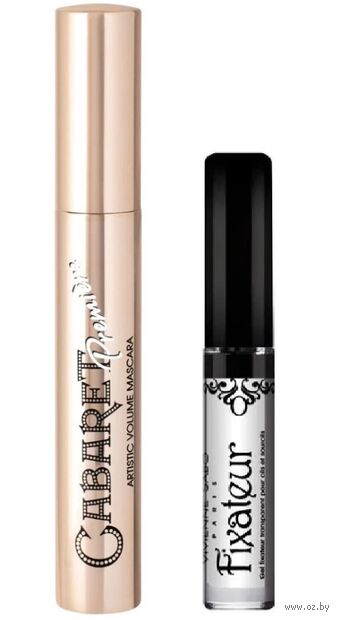 Подарочный набор "Cabaret premiere. Fixateur" (тушь для ресниц, гель для бровей) — фото, картинка