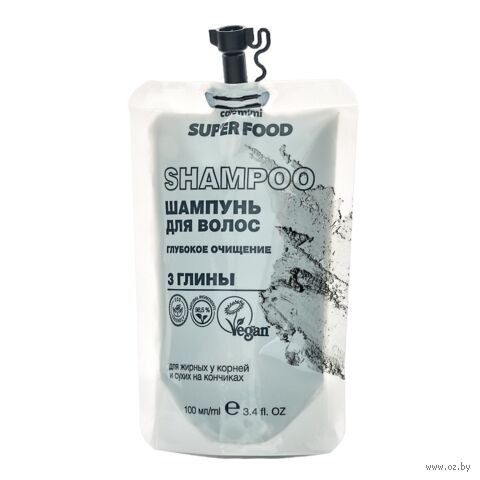 Шампунь для волос "Глубокое очищение. 3 глины" (100 мл) — фото, картинка