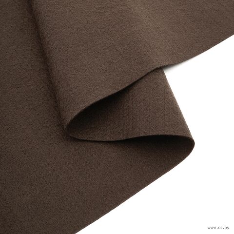 Фетр листовой мягкий "Hemline Hobby №10" (30х45 см; темно-коричневый; 10 листов) — фото, картинка