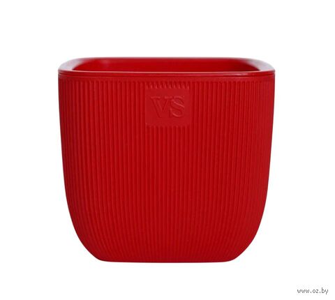 Горшок с дренажной системой "Фабио" (1,95 л; красный) — фото, картинка