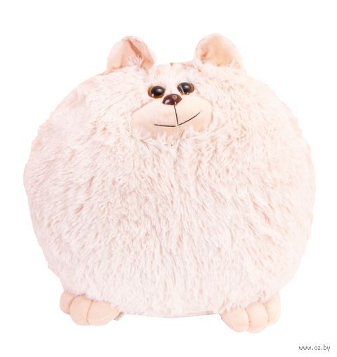 Мягкая игрушка-подушка "Котик Пухляш" с пледом (40 см) — фото, картинка