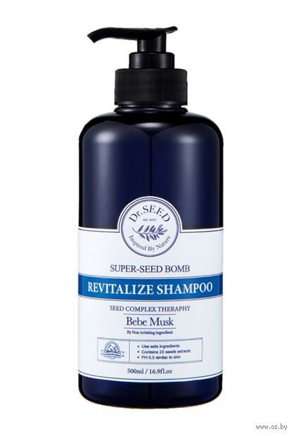 Шампунь для волос "Super Seed Bomb Revitalize Shampoo Bebe Musk" (500 мл) — фото, картинка