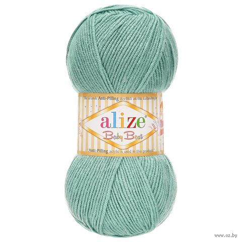 Пряжа "Baby Best №463" (100 г; 240 м; мята) — фото, картинка