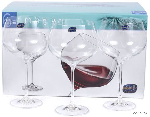 Бокал для вина стеклянный "Megan" (6 шт.; 700 мл) — фото, картинка