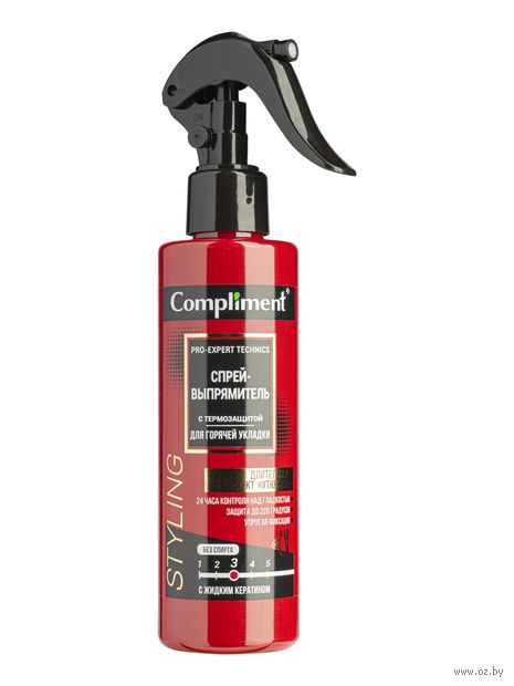 Спрей для волос "Термозащитный спрей для выпрямления волос" (200 мл) — фото, картинка